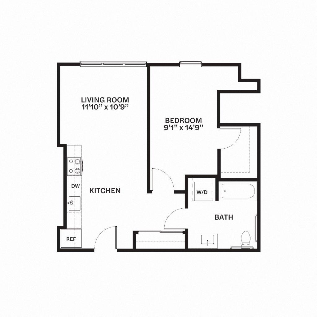 C29 MFTE Floor Plan at Corner 63, Seattle, WA
